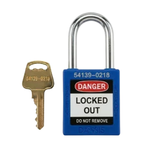 Keyed Differently Safety Blue Padlock