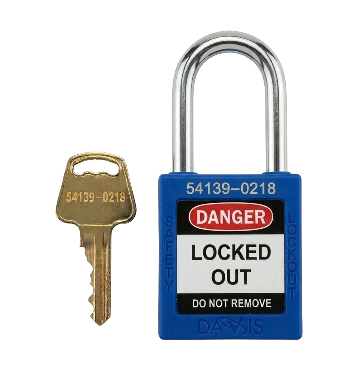 Keyed Differently Safety Blue Padlock