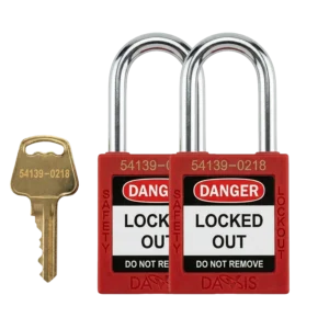 Keyed Alike Safety Red Padlock Pack of 2