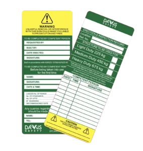Scaffold Tag MK 1 Standard Insert Pk 50