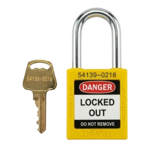 Keyed Differently Safety Yellow Padlock