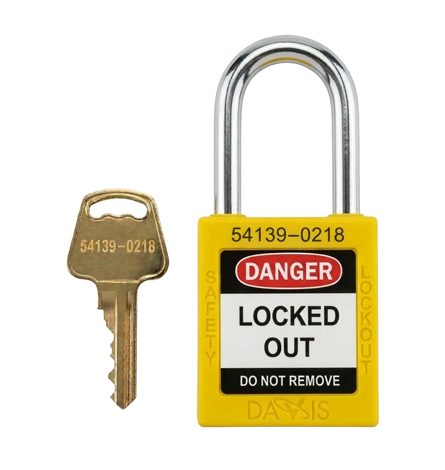 Keyed Differently Safety Yellow Padlock